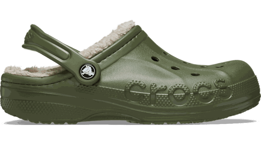 Crocs Baya Lined Sabots Unisex Army Green / Multi 36 - Crocs FR Feed New - Modalova