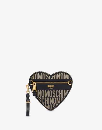 Kleine Heart Bag Allover Logo - Moschino - Modalova