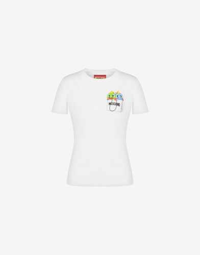 Camiseta En Jersey Org?nico Bubble Booble - Moschino - Modalova