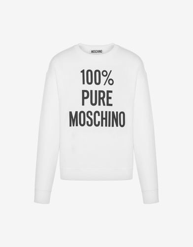 Felpa In Cotone Organico 100% Pure - Moschino - Modalova