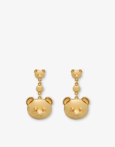 Teddy Bear Drop Earrings - Moschino - Modalova