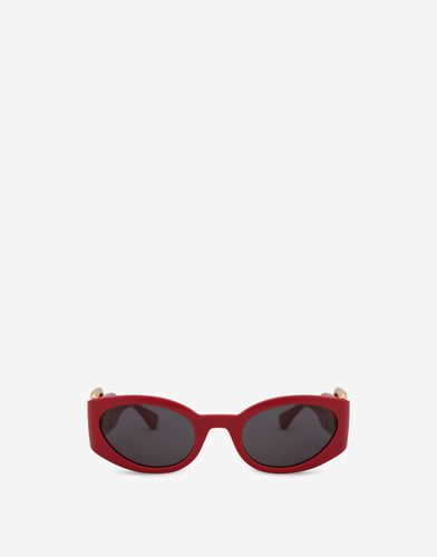 Oversize Buckle Sunglasses - Moschino - Modalova