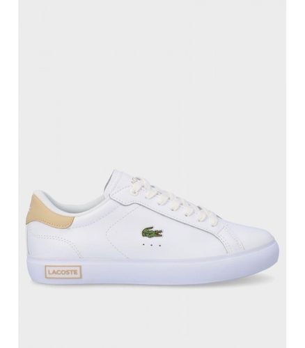 Zapatilla Powercourt Logo White Light Brown 37 - Lacoste - Modalova