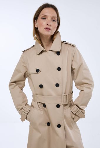 Trench ceinturé en coton - MONOPRIX - Modalova