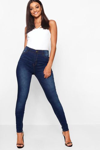Womens Tall Mid Rise Skinny Jeans - - 10 - boohoo - Modalova