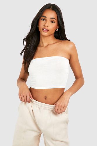 Womens Tall Basic Jersey Bandeau Top - - 14 - boohoo - Modalova