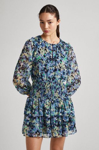 Womens Coral Printed Dress Multi - - M - Debenhams - Modalova
