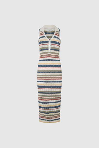 Womens Iris Stripe Rib Dress - M - Debenhams - Modalova