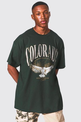Oversized Colorado Varsity T-shirt - - L - boohooMAN - Modalova