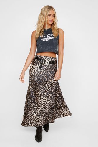 Womens Leopard Print Maxi Skirt - - M - Nasty Gal - Modalova