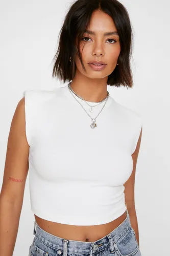 Womens Cropped Racer vest T-shirt - - M - Nasty Gal - Modalova