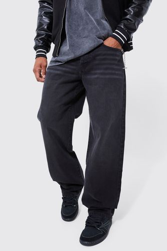 Baggy Fit Jeans - Black - 34R - boohooMAN - Modalova