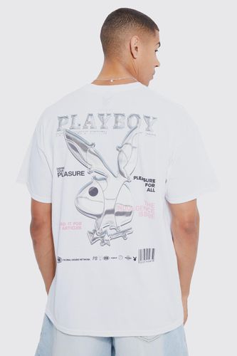 Oversized Playboy License T-shirt - - M - boohooMAN - Modalova