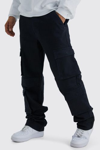 Tall Relaxed Washed Multi Pocket Cargo Jeans - - 34 - boohooMAN - Modalova