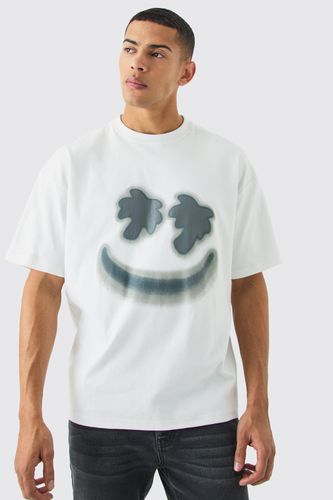 Oversized Interlock Tropics Smiley T-shirt - - M - boohooMAN - Modalova