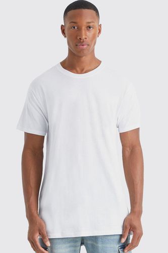 Basic Crew Neck T-shirt - White - L - boohooMAN - Modalova
