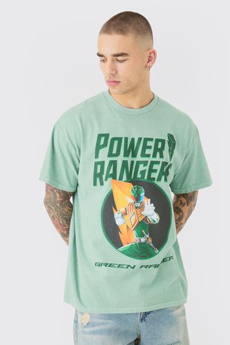 Oversized Power Rangers Wash License T-shirt - - M - boohooMAN - Modalova