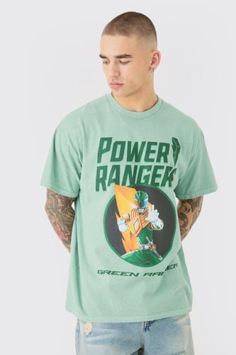 Oversized Power Rangers Wash License T-shirt - - S - boohooMAN - Modalova