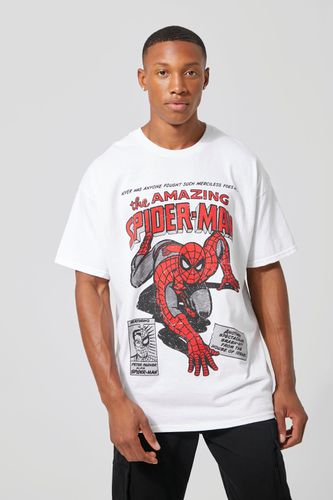 Oversized Spiderman License T-shirt - - L - boohooMAN - Modalova