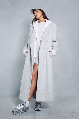Womens Oversized Utility Wool Look Trench Coat - - 14 - MISSPAP - Modalova