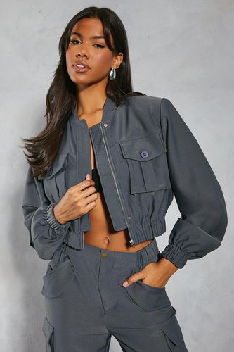 Womens Tailored Boxy Pocket Detail Jacket - - 10 - MISSPAP - Modalova