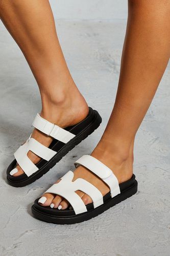 Womens Monochrome Cut Out Strap Sandal - - 8 - MISSPAP - Modalova