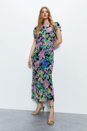 Womens Ruffle Sleeveless Maxi Dress - - 10 - Warehouse - Modalova