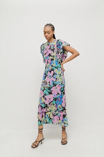 Womens Petite Ruffle Sleeveless Maxi Dress - - 12 - Warehouse - Modalova