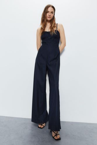 Womens Premium Wide Leg Jumpsuit - - 14 - Warehouse - Modalova