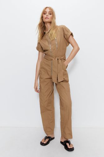 Womens Utility Tie-up Boilersuit - - 12 - Warehouse - Modalova