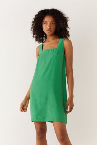 Womens Strappy Square Neck Textured Mini Dress - - 10 - Warehouse - Modalova
