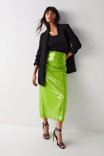 Womens Sequin Maxi Skirt - - 14 - Warehouse - Modalova