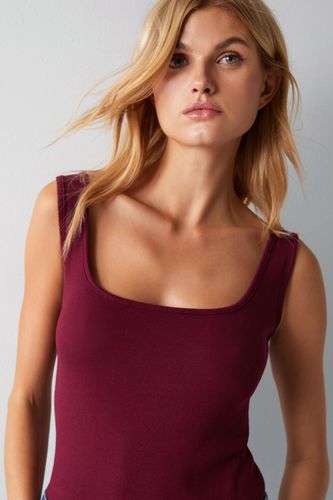 Womens Square Neck Strappy Ribbed Bodysuit - - L - Warehouse - Modalova