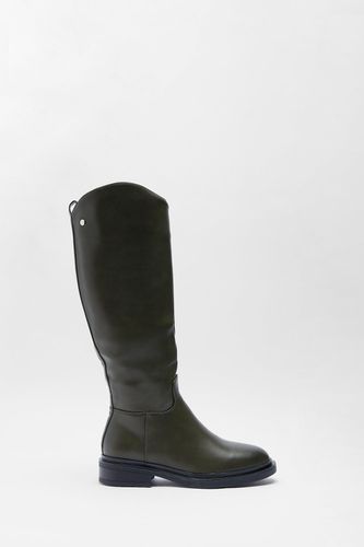 Womens Faux Leather Knee High Boots - - 5 - Warehouse - Modalova