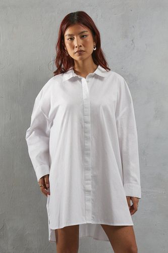 Womens Poplin Tie Detail Relaxed Shirt Dress - - 16 - Warehouse - Modalova