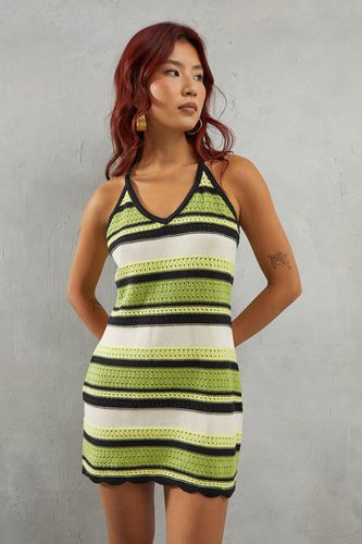 Womens Mini Crochet Stitch Detail Mini Stripe Detail - - 10 - Warehouse - Modalova