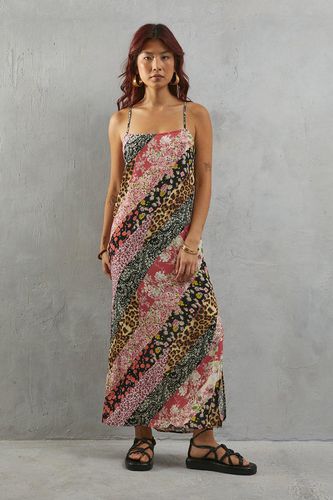 Womens Viscose Mixed Print Strappy Maxi Sundress - - 10 - Warehouse - Modalova
