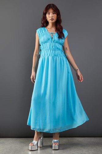 Womens Chiffon Channel Detail Sleeveless Midi Dress - - 10 - Warehouse - Modalova