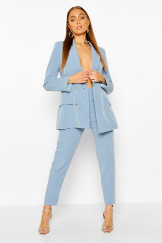 Womens Tailored Trouser - Blue - 8 - boohoo - Modalova