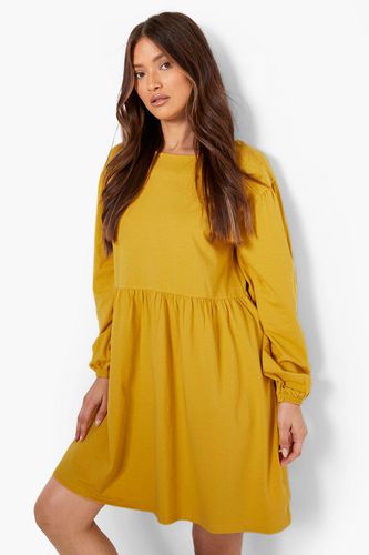 Womens Batwing Puff Sleeve Smock Dress - - 8 - boohoo - Modalova