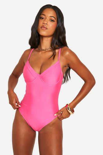 Womens Essentials Underwired Swimsuit - - 12 - boohoo - Modalova