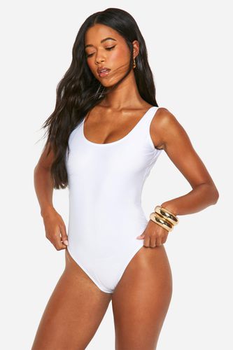 Womens Essentials Scoop Swimsuit - - 12 - boohoo - Modalova