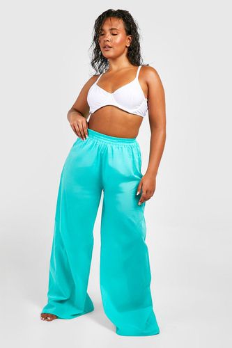 Womens Plus Cotton Beach Trousers - - 24 - boohoo - Modalova