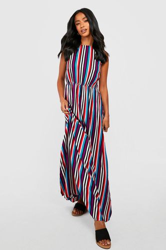 Womens Petite Candy Stripe Maxi Dress - - 6 - boohoo - Modalova