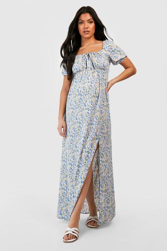 Womens Maternity Floral Tie Front Maxi Dress - - 16 - boohoo - Modalova