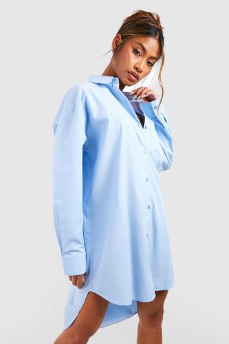 Womens Cotton Poplin Ultimate Oversized Shirt Dress - - 10 - boohoo - Modalova