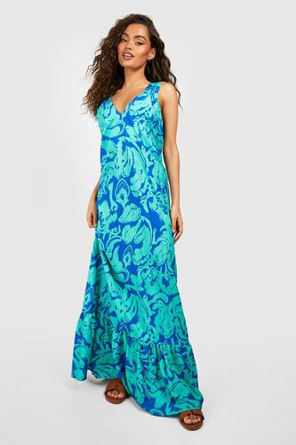 Womens Abstract Trapeze Maxi Dress - - 10 - boohoo - Modalova