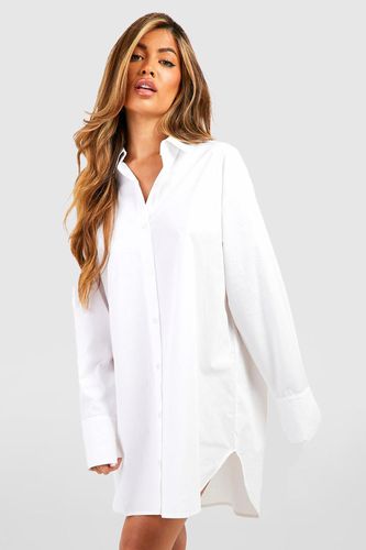 Womens Cotton Oversized Night Shirt - - 16 - boohoo - Modalova