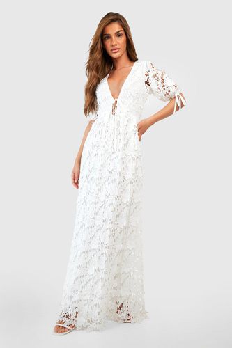 Womens Premium Lace Open Back Maxi Dress - - 8 - boohoo - Modalova