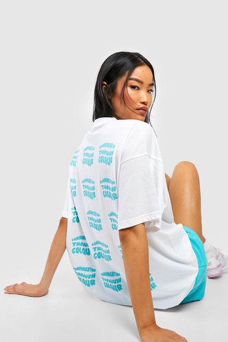 Womens Pantone Slogan Back Print Oversized T-shirt - - M - boohoo - Modalova